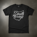 Death Wobble Ohio script logo tee