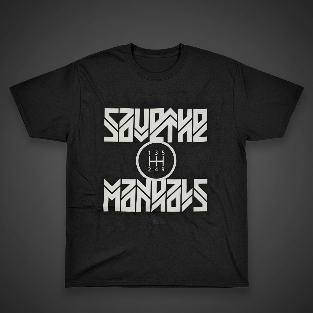 Save the Manuals 5 speed Tee